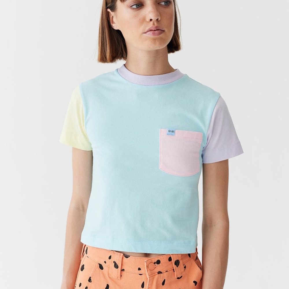 Lazy Oaf x Studio Arhoj Colour Block Fitted Tee